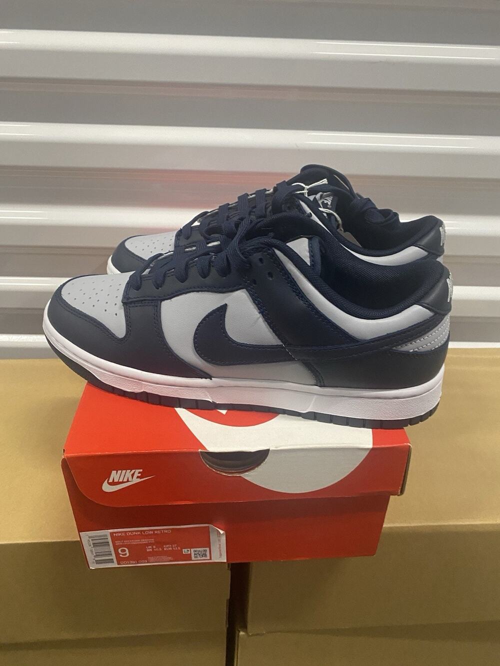 Nike Dunk Low Men's Size 9 Georgetown Retro Sneakers DD1391-003